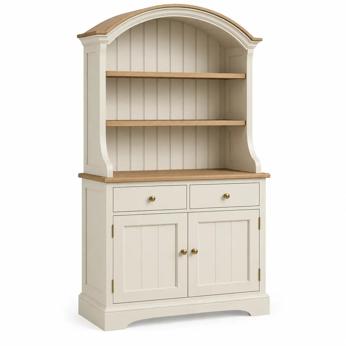 Bokhylla med öppna förvaringsfack – beige/brun