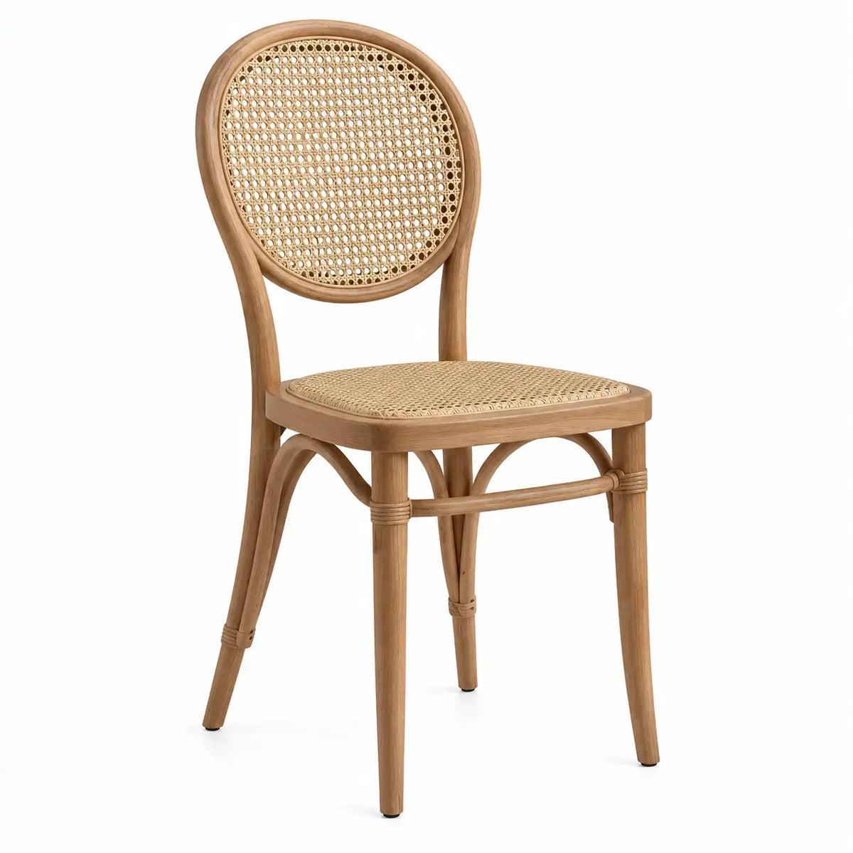 Stol med formgivet ryggstöd – brun